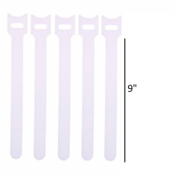 CABLE TIE 9.5" VELCRO WHITE...