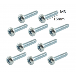 SCREW M3X16MM 10PCS