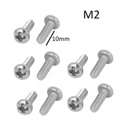 M2X10MM SCREW ROUND HEAD 10PCS