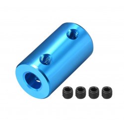 ALUMINUM SHAFT COUPLER, 5MM...