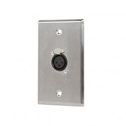 WALL PLATE XLR FEMALE ONE PORT