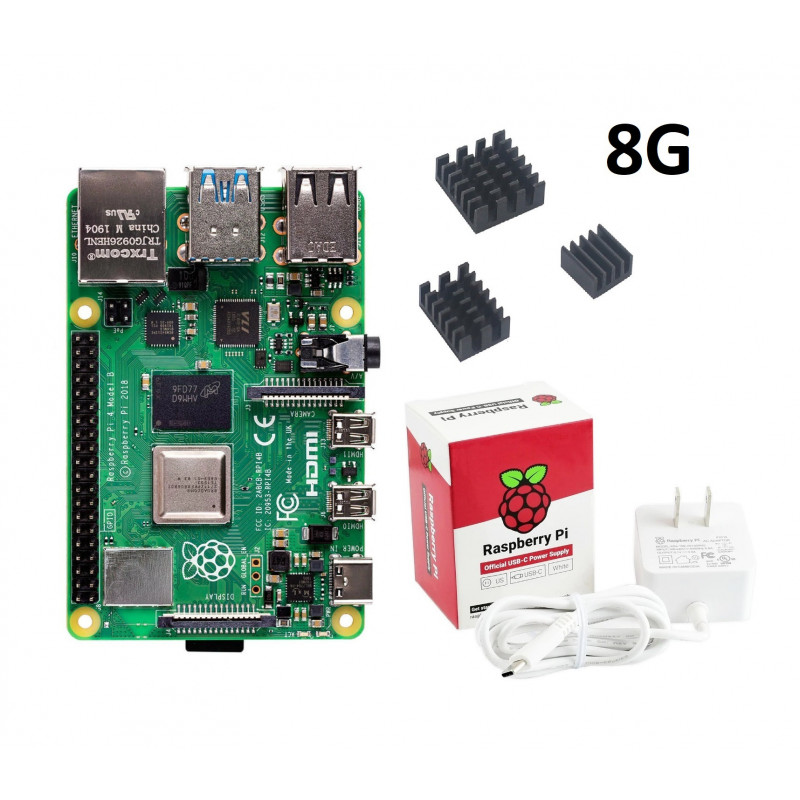 RASPBERRY PI 4 MODEL B KIT, 8GB RAM