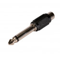 ADAPTOR 1/4" PLUG / RCA JACK PLASTIC GRIP SLF-3526