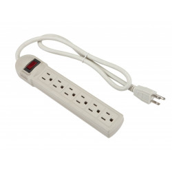 POWER BAR, 6 OUTLET, 6FT