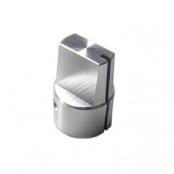 KNOB, ALUMINUM FLAT TOP