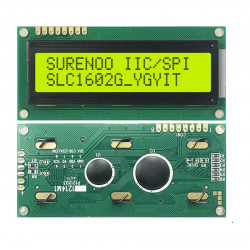 LCD 16X2, LCM1602C-33, SPI...