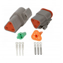 DEUTSCH CONNECTOR DT06-3S / DT06-3P SET