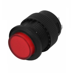 PUSH BUTTON, 3VDC RED LED,...