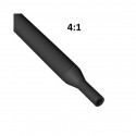 HEAT SHRINK, 1-3/8" (36mm) 4:1, DUAL WALL, W/SILICONE, BLACK