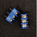 BLUE TERMINAL BLOCK PCB 3-POSITION 2PCS/PKG