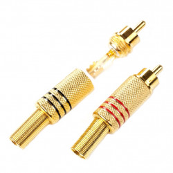 GOLD PLATED RCA PLUG W/...