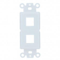 WALL PLATE 2 PORT DECORA...