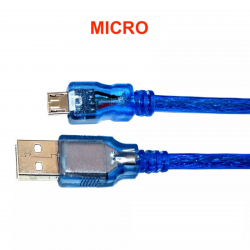 USB CABLE, A TO MICRO, M/M,...