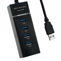 USB 3.0 HUB, 4 PORTS, NO POWER