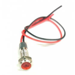 PILOT LAMP, 110V, RED, 6MM...