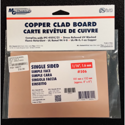 COPPER CLAD BOARD, MG, 4" X...