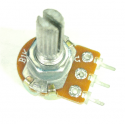 POTENTIOMETER, B1K, LINEAR, 16MM, PCB MOUNT