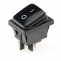 WATERPROOF ROCKER SWITCH, DPDT, ON-OFF, 250V 16A