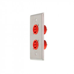 WALL PLATE 2 PORT SPEAKON 4...