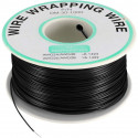 SILVER COATED WIRE-WRAPPING WIRE, BLACK, 30AWG, 660FT