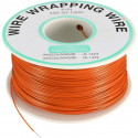 SILVER COATED WIRE-WRAPPING WIRE, ORANGE, 30AWG, 660FT