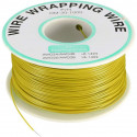 SILVER COATED WIRE-WRAPPING WIRE, YELLOW, 30AWG, 660FT