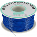 SILVER COATED WIRE-WRAPPING WIRE, BLUE, 30AWG, 660FT