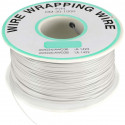 SILVER COATED WIRE-WRAPPING WIRE, WHITE, 30AWG, 660FT