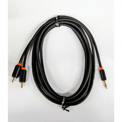 AUDIO CABLE, 3.5mm(M) TO 2...