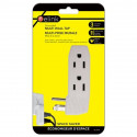 GROUNDED OUTLET 1 TO 3 SIDE OUTLET, SPACE SAVING