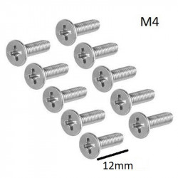 SCREW M4X12MM FLAT...