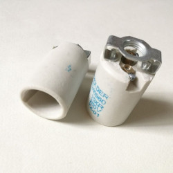 LAMP SOCKET, CERAMIC E14 TO...