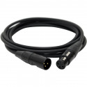 AUDIO CABLE, DIGIFLEX HI-FLEX, XLR (M) TO XLR (F), 15FT, HXX-15