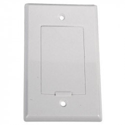 WALL PLATE 1 GANG PASS-THRU...