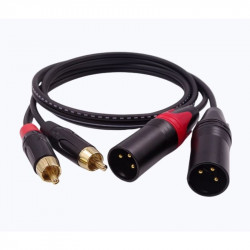 AUDIO CABLE, 2X XLR (M) TO...