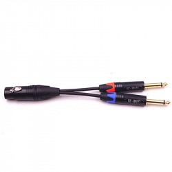 AUDIO CABLE, 2 X MALE 1/4"...