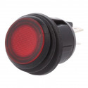 ROCKER SWITCH, WATERPROOF, DPST, 20A 12VDC IP65 RED LED