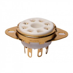 TUBE SOCKET 8-PIN GOLD...