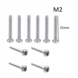 SCREW M2X25 ROUND 10PCS/PKG