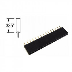 HEADER SOCKET 1X15 2.54MM...