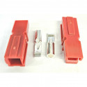 CONNECTORS, POWER POLE ANDERSON COMPATIBLE 600V 30A, RED 2PC