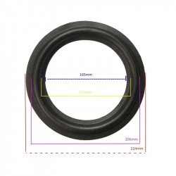 RUBBER SURROUND 8"  OD(1)...