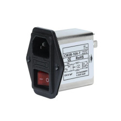 IEC SOCKET PANEL MOUNT, EMI...