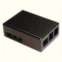 RASPBERRY PI 5 ALUMINUM COOLING CASE, BLACK