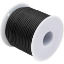 SILICONE RUBBER HOOK UP WIRE 24AWG BLACK 100FT/SPOOL