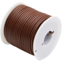 SILICONE RUBBER HOOK UP WIRE 24AWG BROWN 100FT/SPOOL