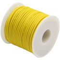 SILICONE RUBBER HOOK UP WIRE 24AWG YELLOW 100FT/SPOOL