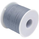 SILICONE RUBBER HOOK UP WIRE 24AWG GREY 100FT/SPOOL