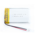 BATTERY, RECHARGEABLE, LI-POLY, 3.7V, 850mAh