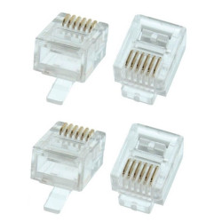 RJ-12 6P6C CRIMP CONNECTORS...